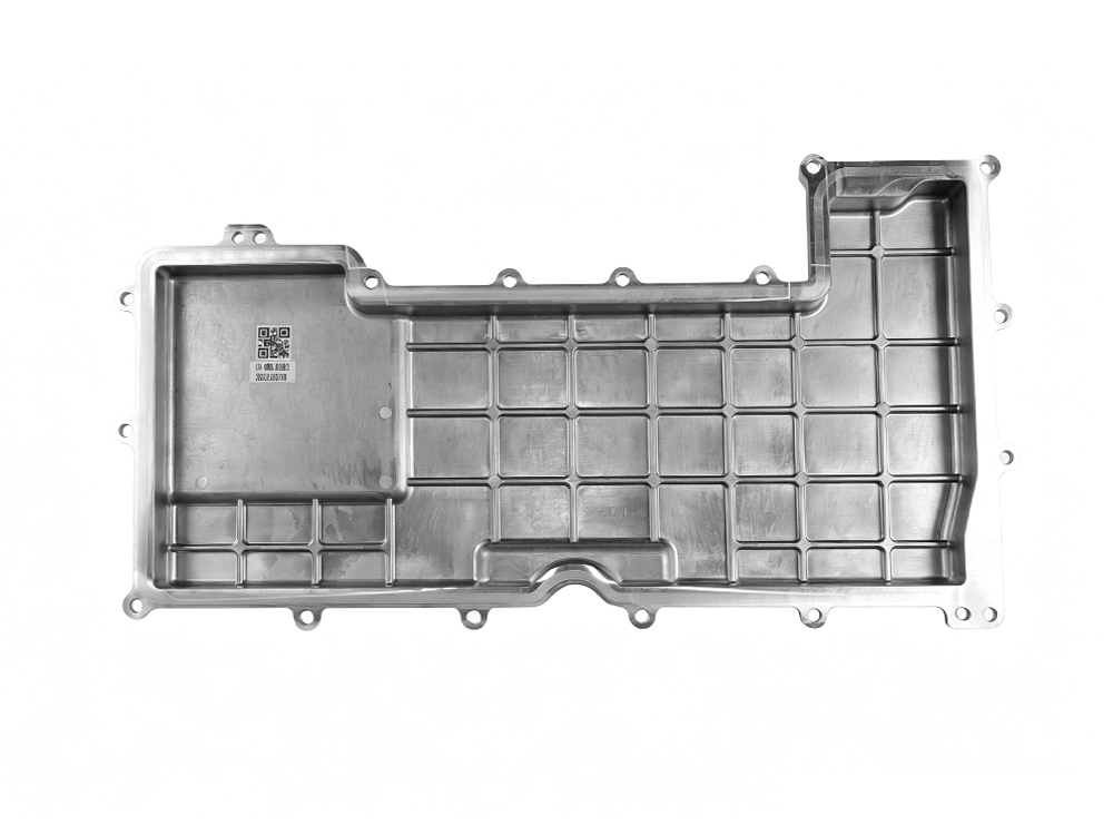 Aluminum die cast controller cover with reinforcing ribs and multi-bolt mounting pattern
