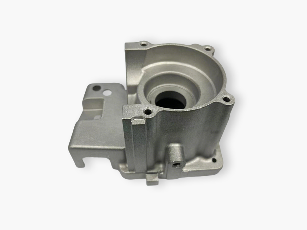 Aluminum die cast oil pump housing with precision bore